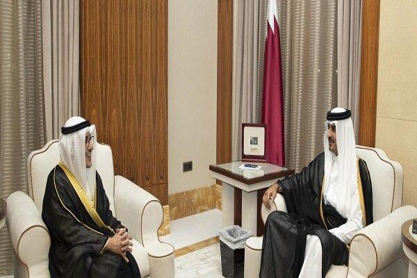 سفر وزیر خارجه کویت به قطر با موضوع حل بحران خلیج فارس