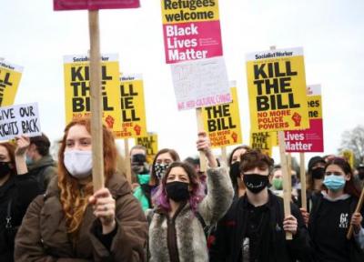 تظاهرات سراسری بریتانیا در اعتراض به قدرت گیری پلیس