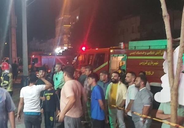 آتش سوزی آپارتمان 36 واحدی در قزوین، 20 نفر مصدوم شدند